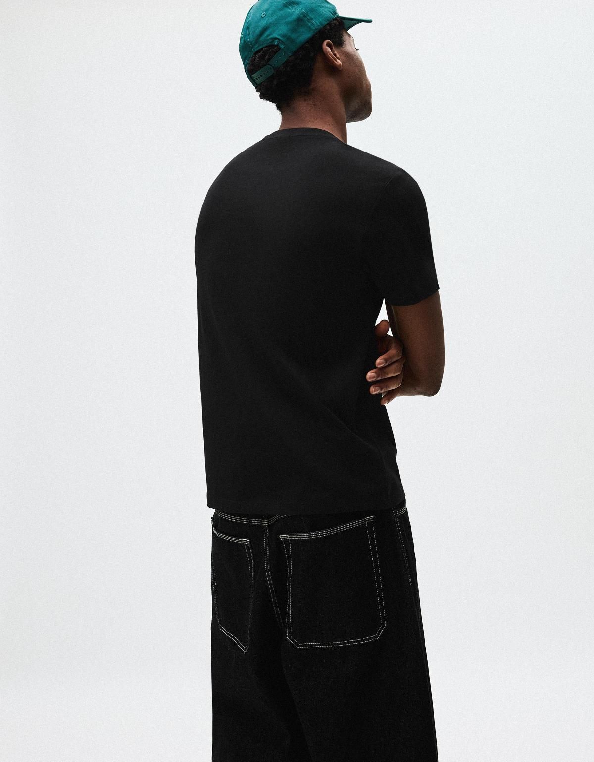버쉬카 베이직 블랙 반팔 티셔츠 0069/154 BLACK - 상세 이미지 5