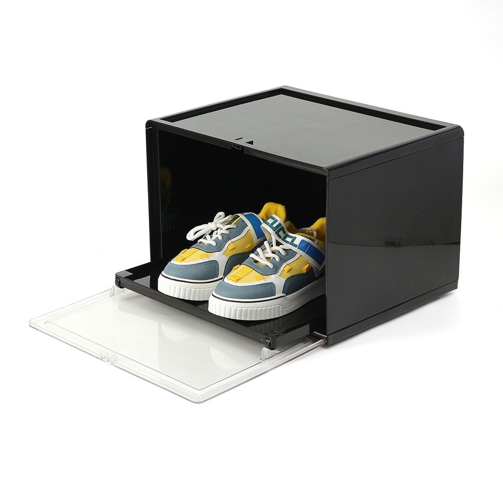 슈슈앤 슬라이딩 신발정리함(블랙) 조립식 신발보관함 - 메인 이미지