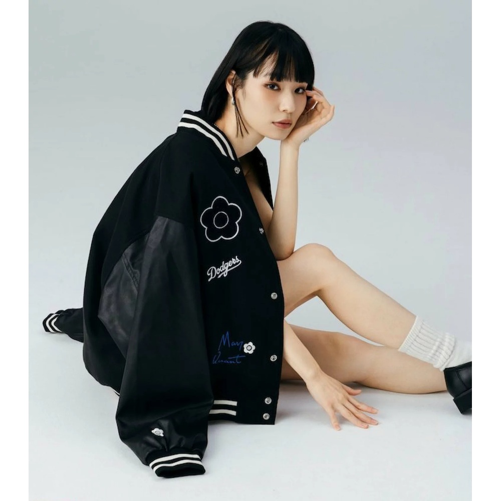 프릭스스토어X메리퀀트 패치 스타디움 재킷 남성 점퍼 25AW BROWN M - 상세 이미지 4