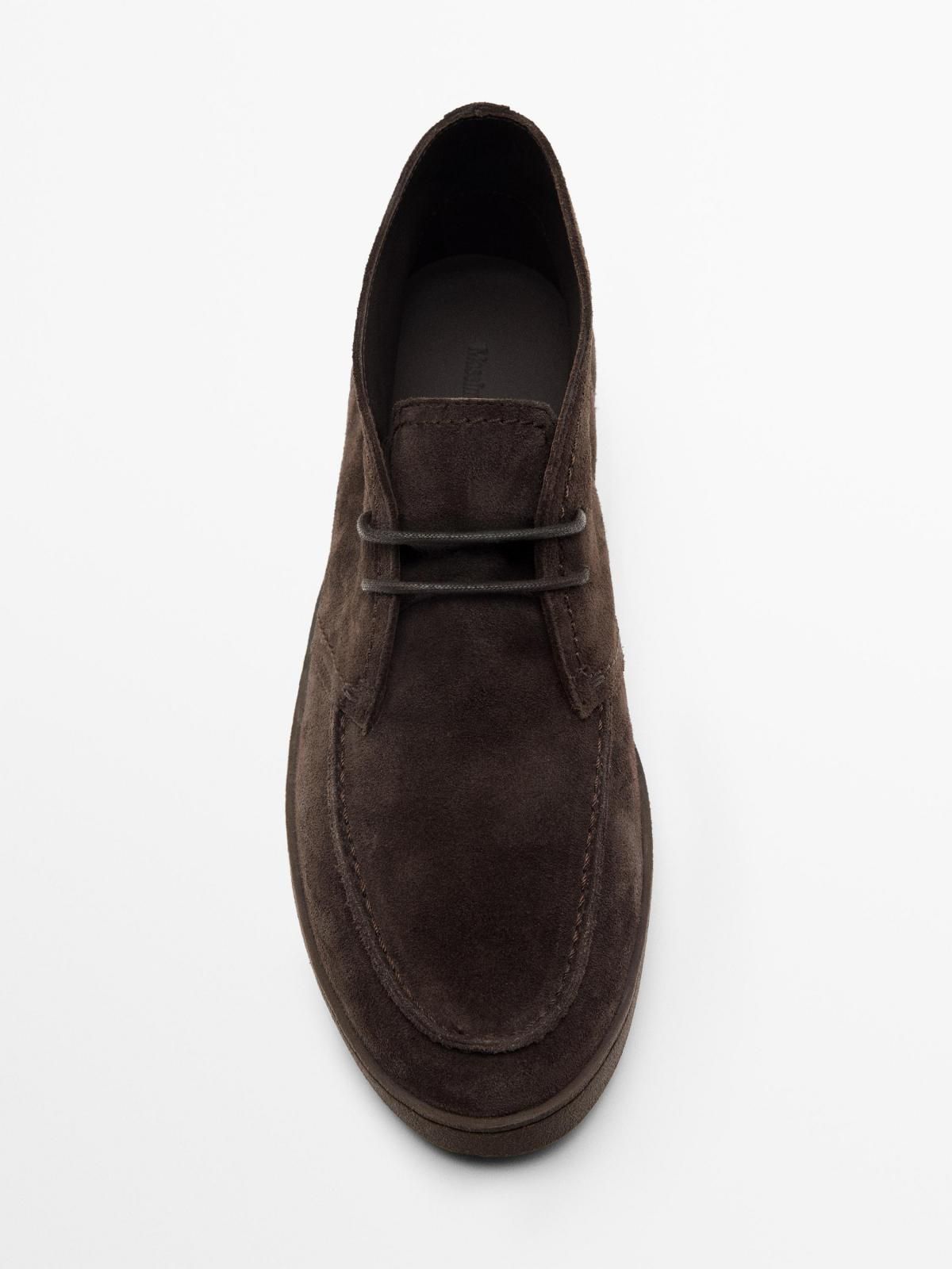 마시모두띠 스웨이드 부츠 스타일 레이스업 슈즈 2012/750 BROWN - 상세 이미지 2