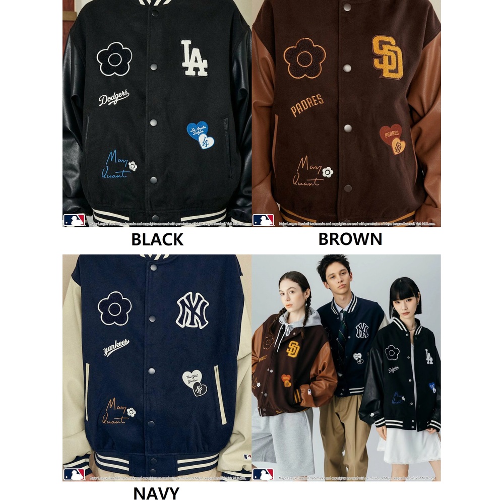 프릭스스토어X메리퀀트 패치 스타디움 재킷 남성 점퍼 25AW BROWN M - 상세 이미지 2