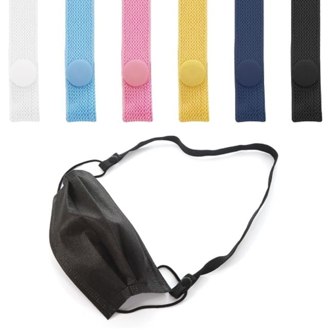 쉴가드 마스크지킴이 스트랩 단추형 10개입 곤색/10x550mm 박스(200개입) - 메인 이미지