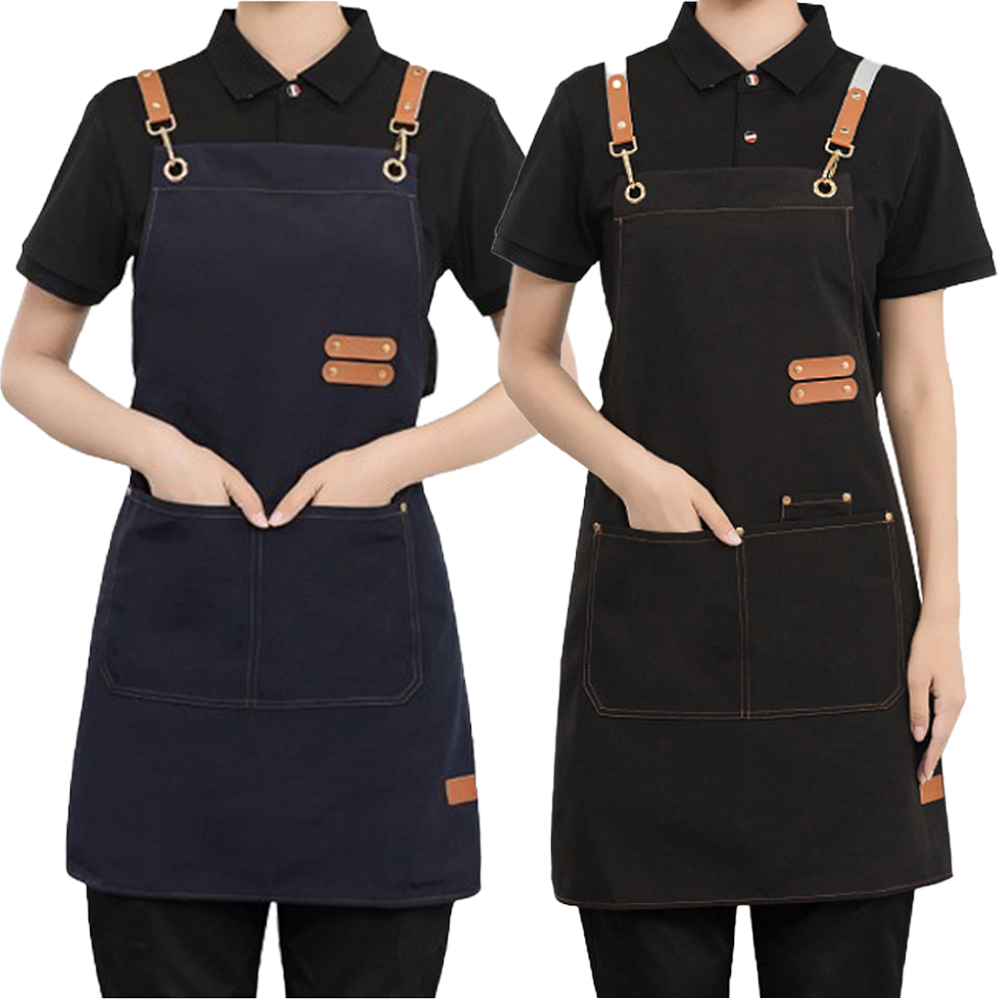 쭈니즈 앞치마 캔버스 바리스타 공방 카페 주방 미용