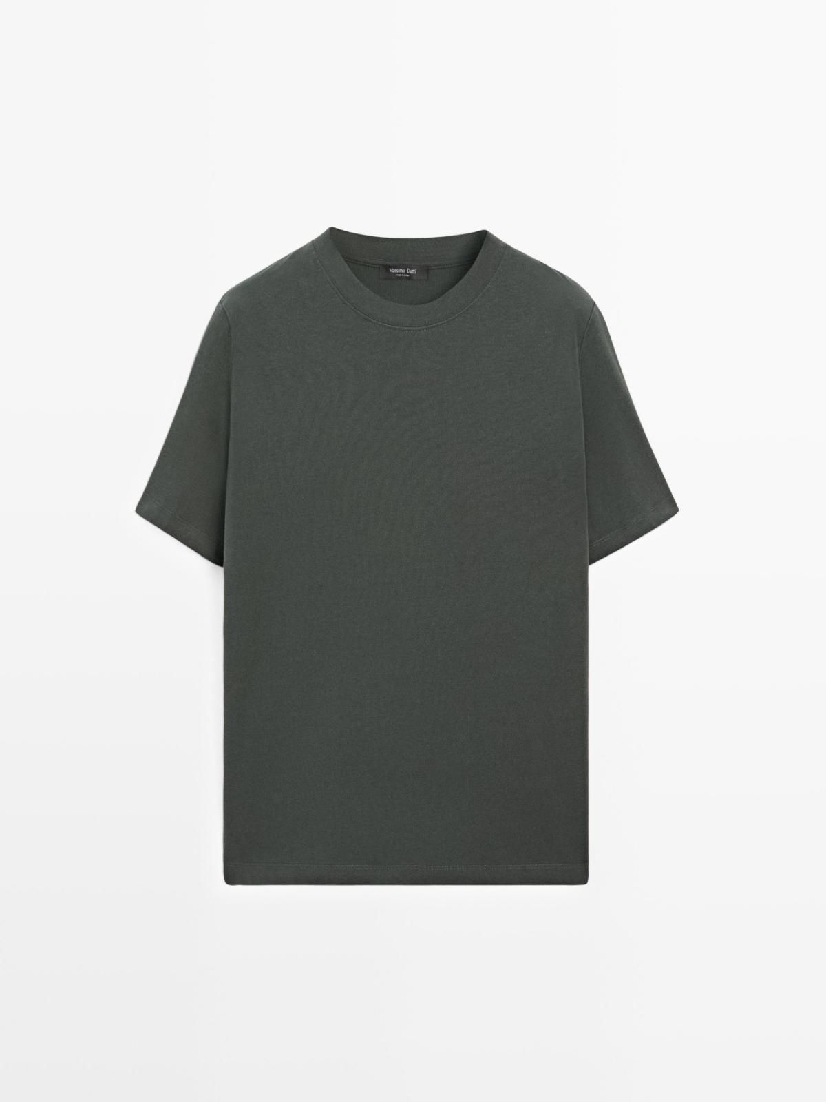 마시모두띠 소프트 코튼 블렌드 반팔 티셔츠 0521/155 DARK GREEN - 메인 이미지