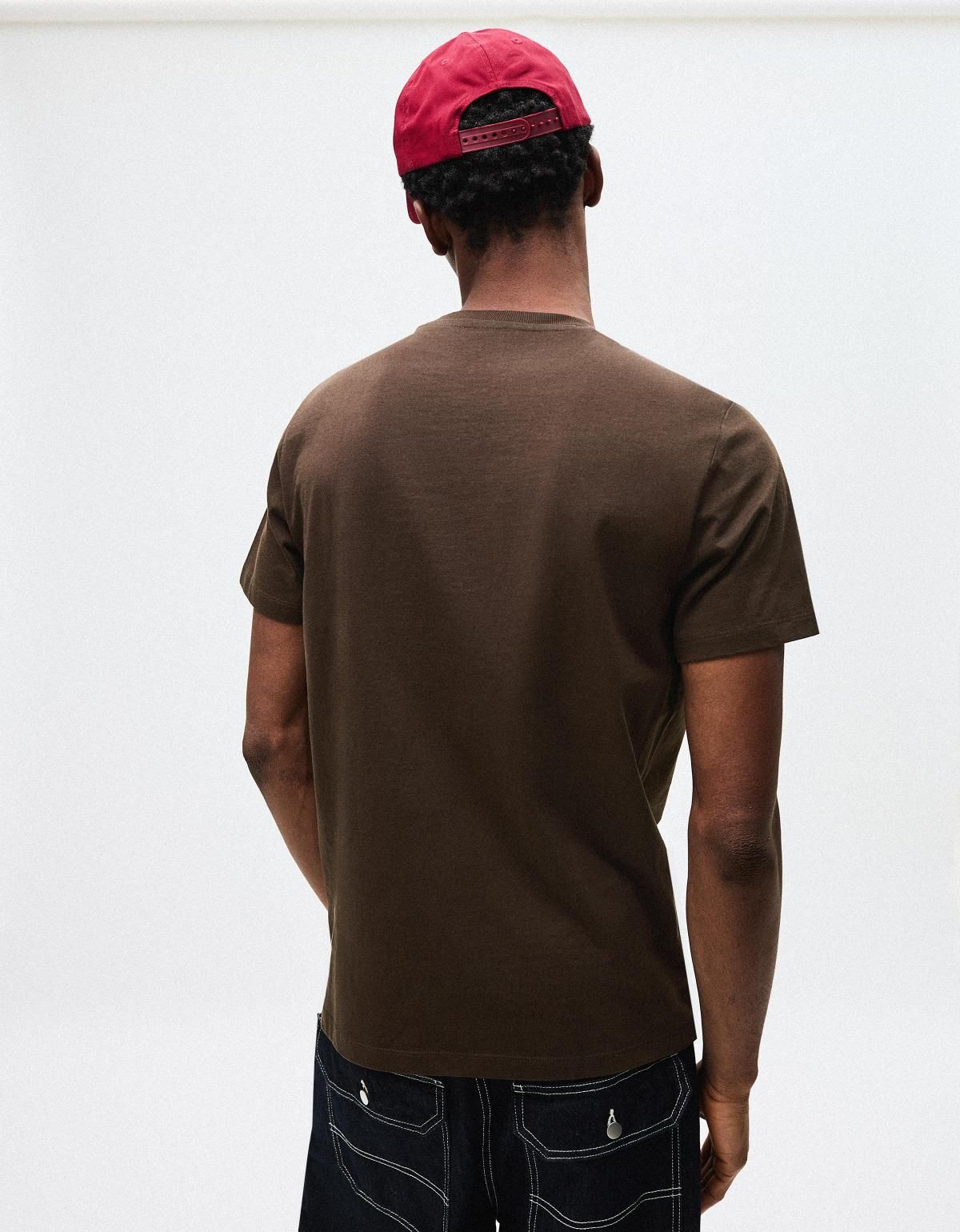 버쉬카 베이직 브라운 반팔 티셔츠 0069/154 BROWN - 상세 이미지 5