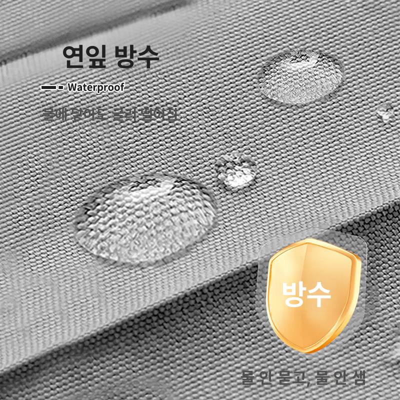 무타공 접이식 욕실 커튼 방수 건식 습식 분리 파티션 세트 블랙 그레이 70x85 A - 상세 이미지 5