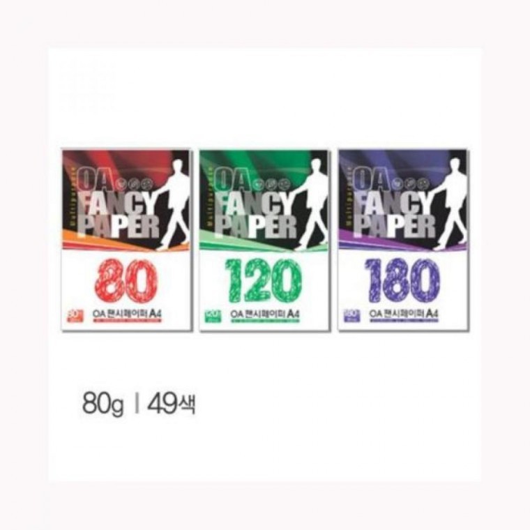 팬시페이퍼 OA팬시페이퍼A4 80g P13 청연두색 25매 두성 - 상품 이미지