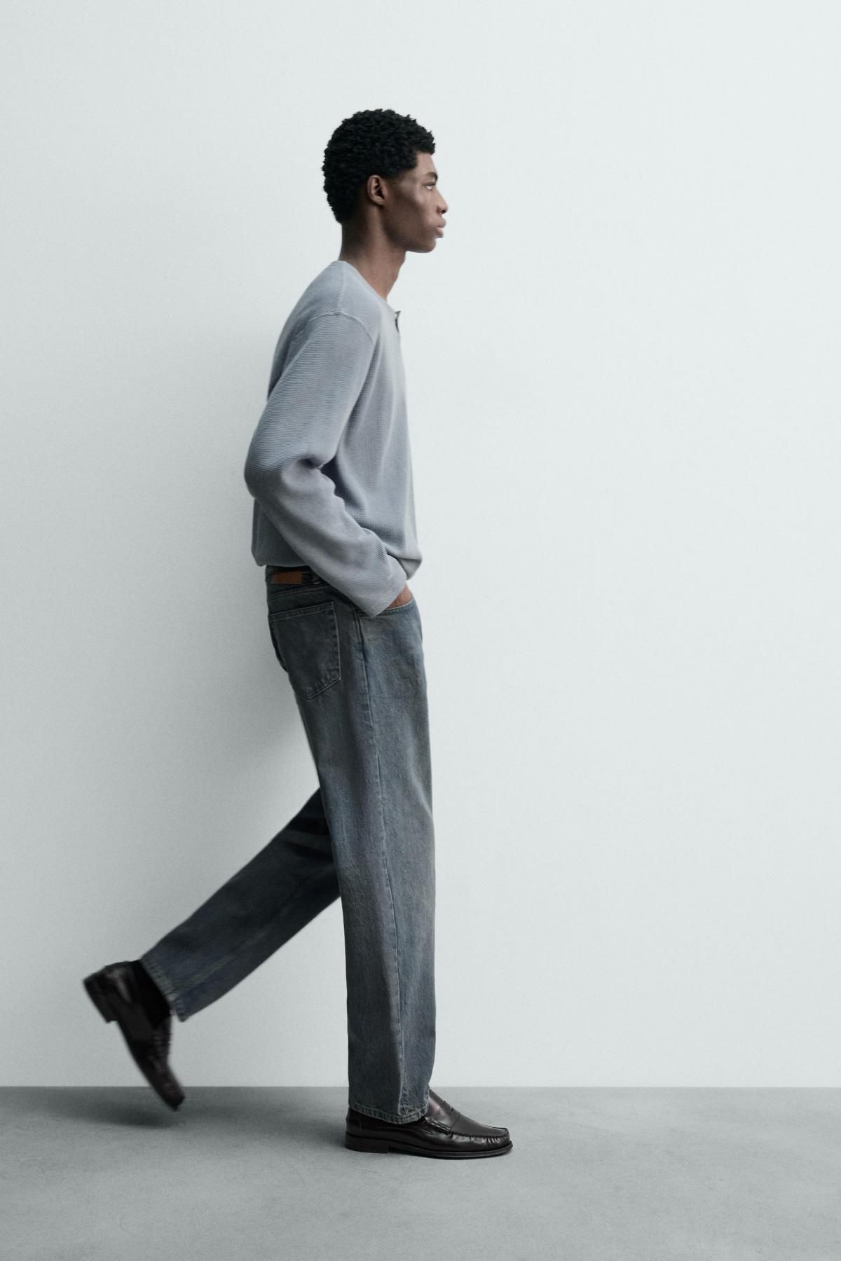 자라 이탈리안 데님 빈티지 워싱 플레어 진 3991/375 BLUE / GREY 이미지 6