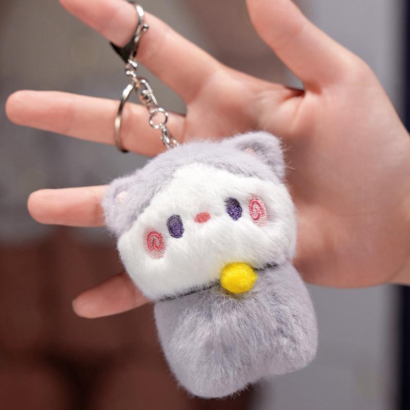 귀여운 수달 봉제인형 키링 커플 학생 가방 장식 우정 선물 카피바라 10cm - 상세 이미지 3