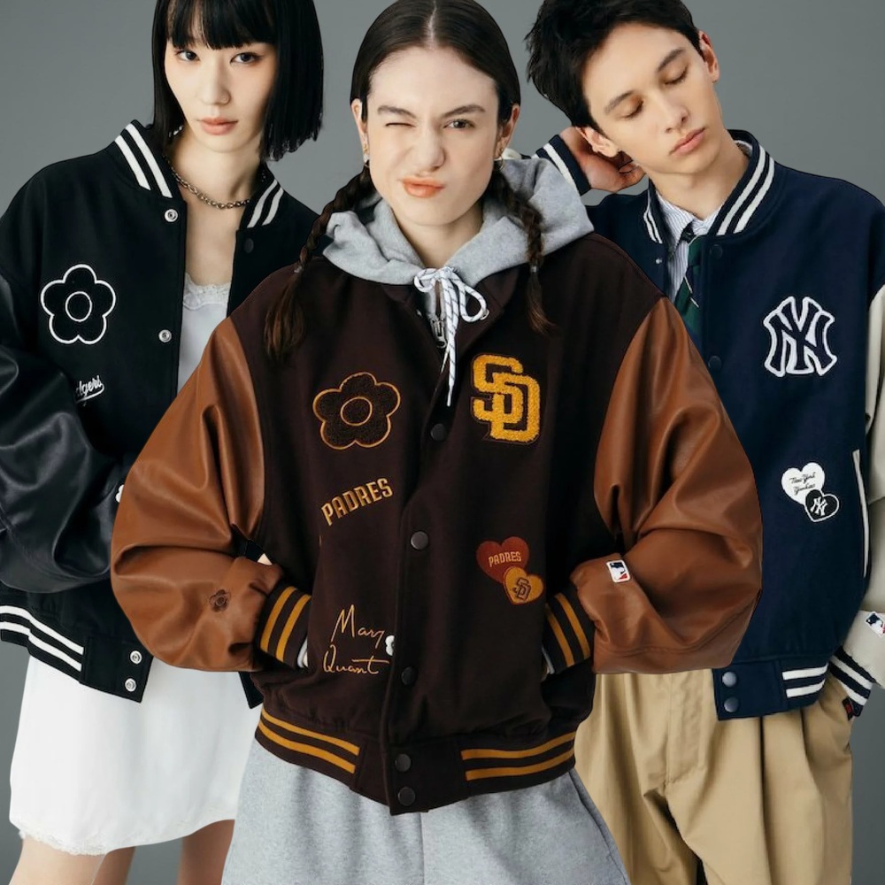 프릭스스토어X메리퀀트 패치 스타디움 재킷 남성 점퍼 25AW BROWN M - 상품 이미지