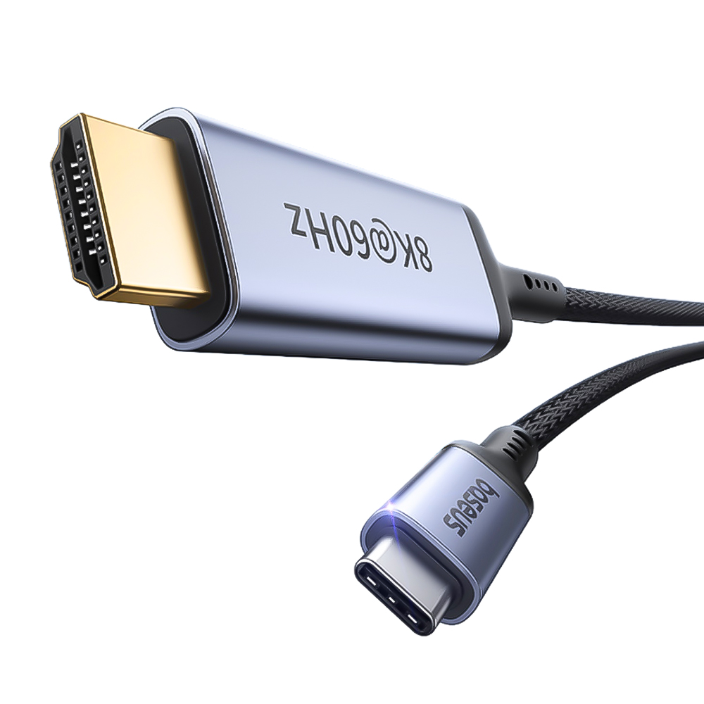 베이스어스 C to HDMI 케이블 1.5M 초고화질 8K 60Hz - 상품 이미지