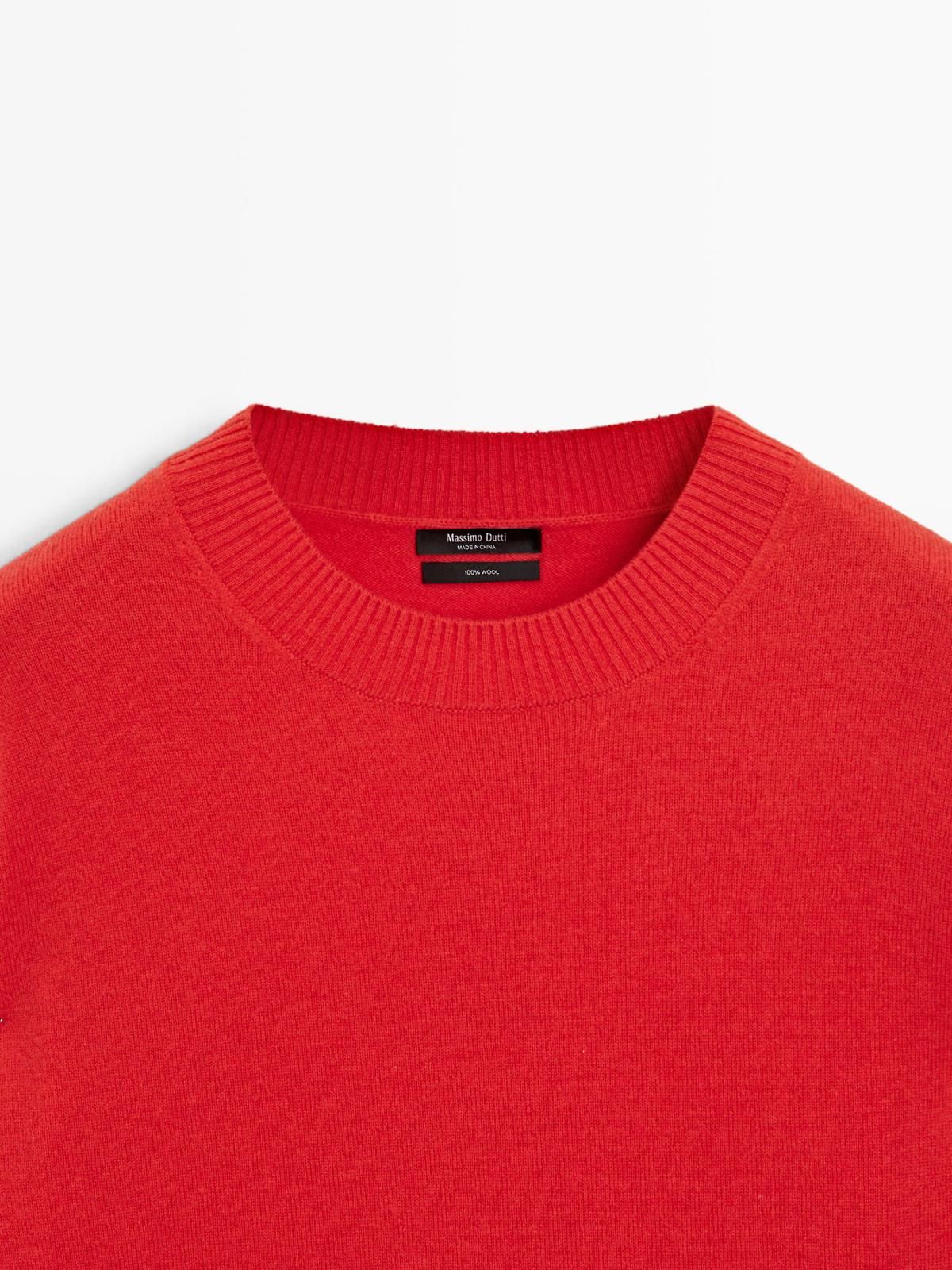 마시모두띠 프리미엄 울 라운드넥 니트 스웨터 5639/539 ORANGE - 상세 이미지 5