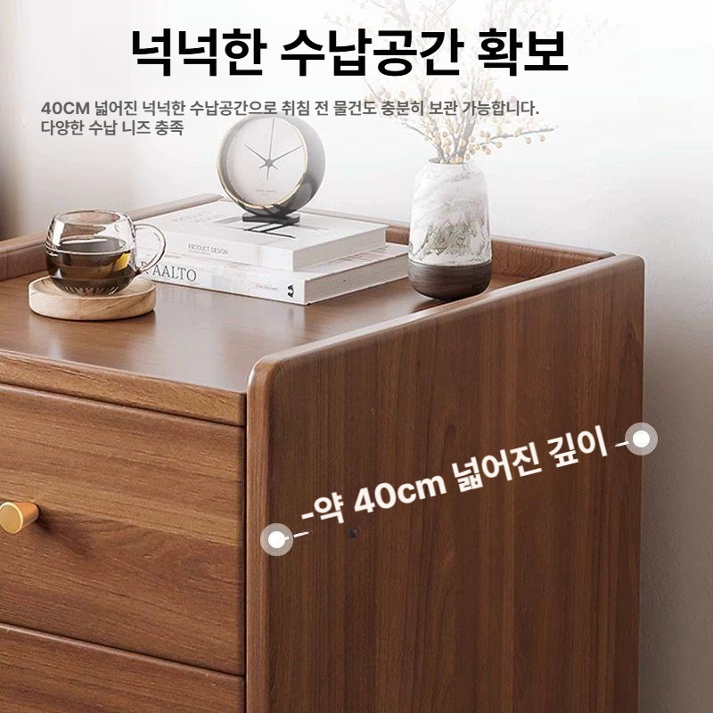 쇼파 틈새 수납장 캐비닛 침대옆 협탁 서랍장 이동식 - 상세 이미지 5