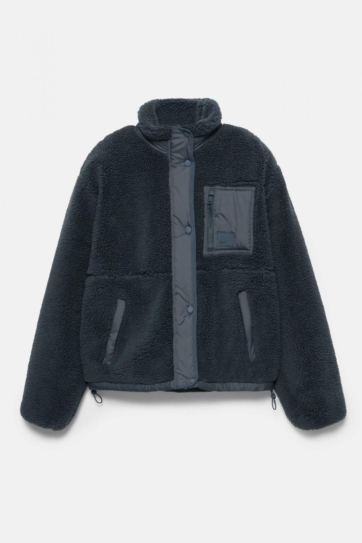 풀앤베어 테크니컬 시어링 하이넥 자켓 7700/318 NAVY - 상품 이미지