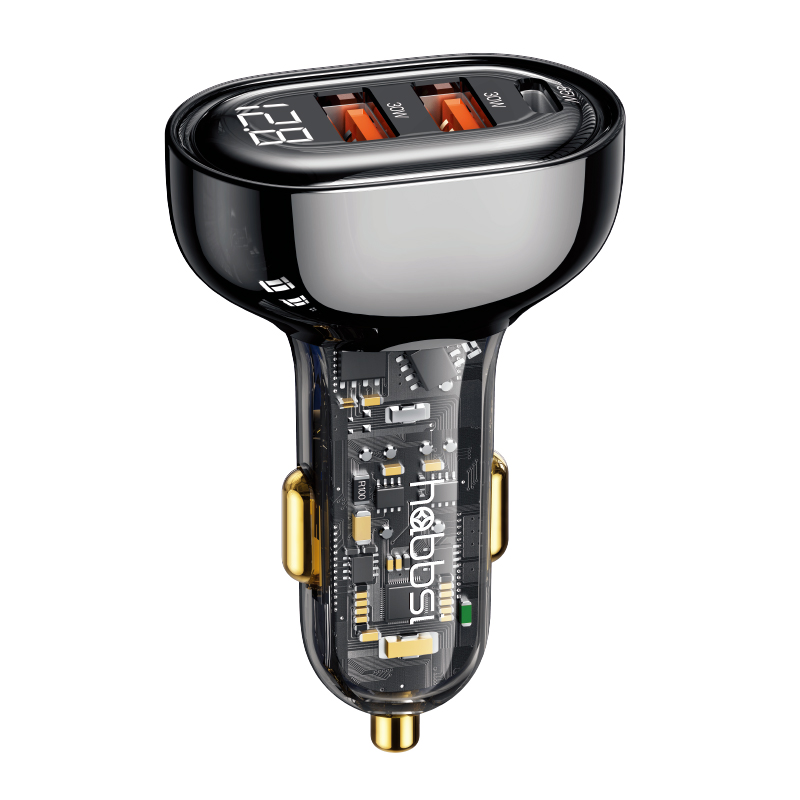 시거잭충전기 125W 차량용 초고속 충전기 A C타입 USB 3포트 - 상품 이미지
