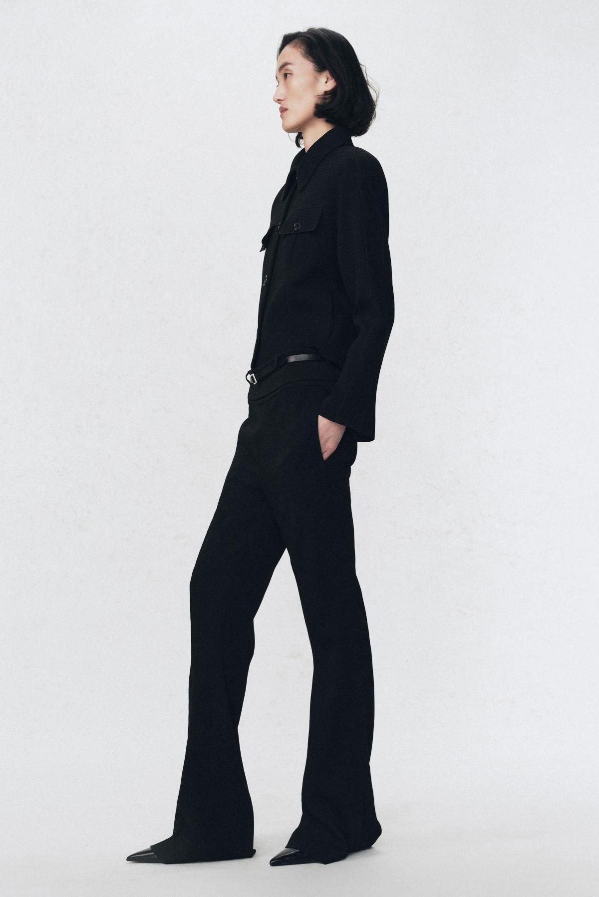 자라 턴업 스트레이트 팬츠 X 소시오츠키 9761/777 BLACK - 상세 이미지 3