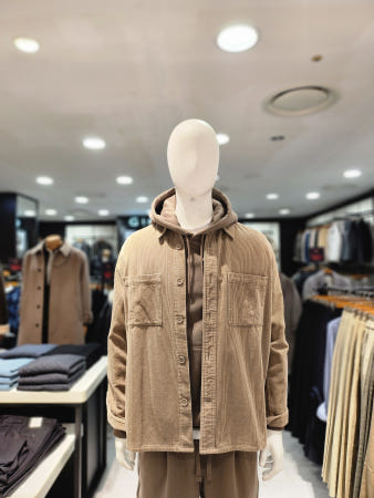 지오다노 겨울 코듀로이 셔츠