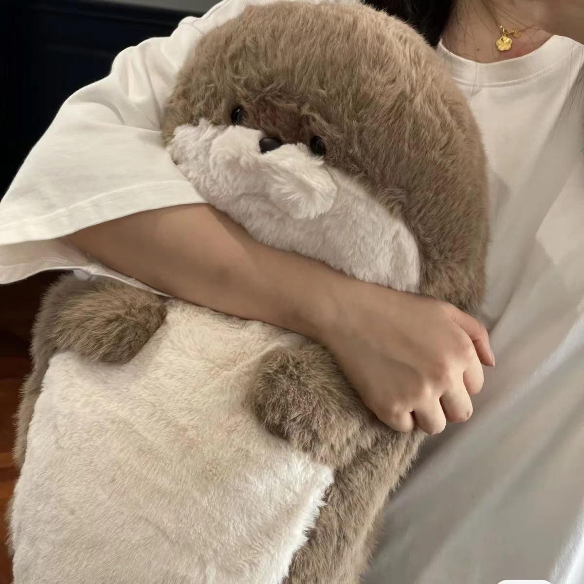 귀여운 바다표범 대형 해양관 선물용 초부드러운 포스터 인형 50cm - 상세 이미지 5