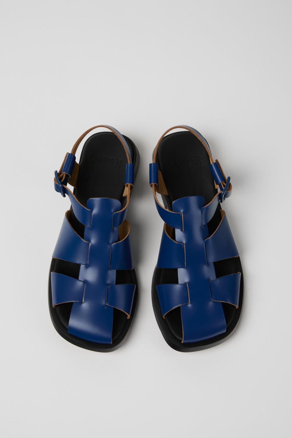 캠퍼 스트랩 샌들 블루 가죽 Dana K201489-011 BLUE - 상세 이미지 4