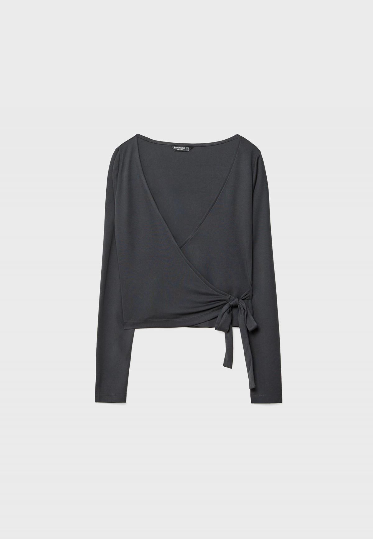 스트라디바리우스 소프트 브이넥 타이 랩 탑 8703/848 DARK GREY - 메인 이미지