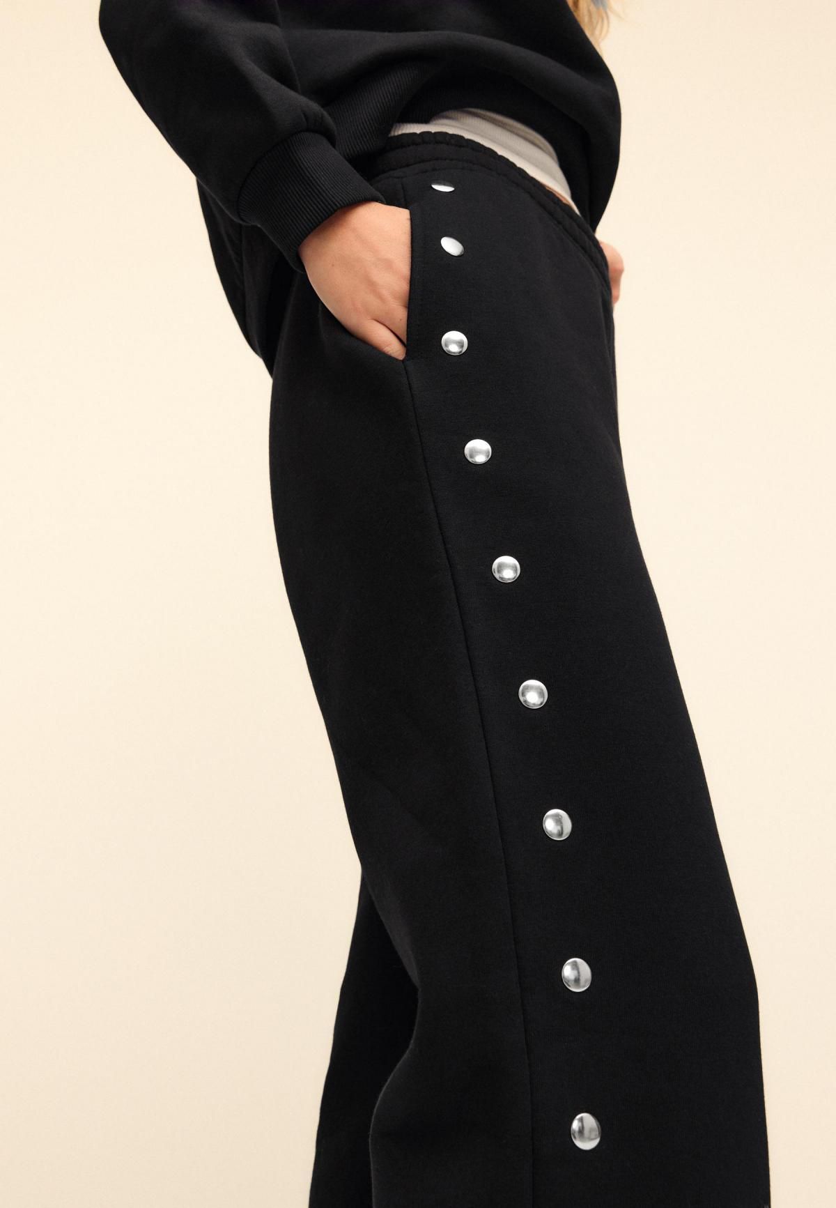 스트라디바리우스 테크니컬 스터드 조거 팬츠 블랙 7657/877 BLACK - 상세 이미지 5