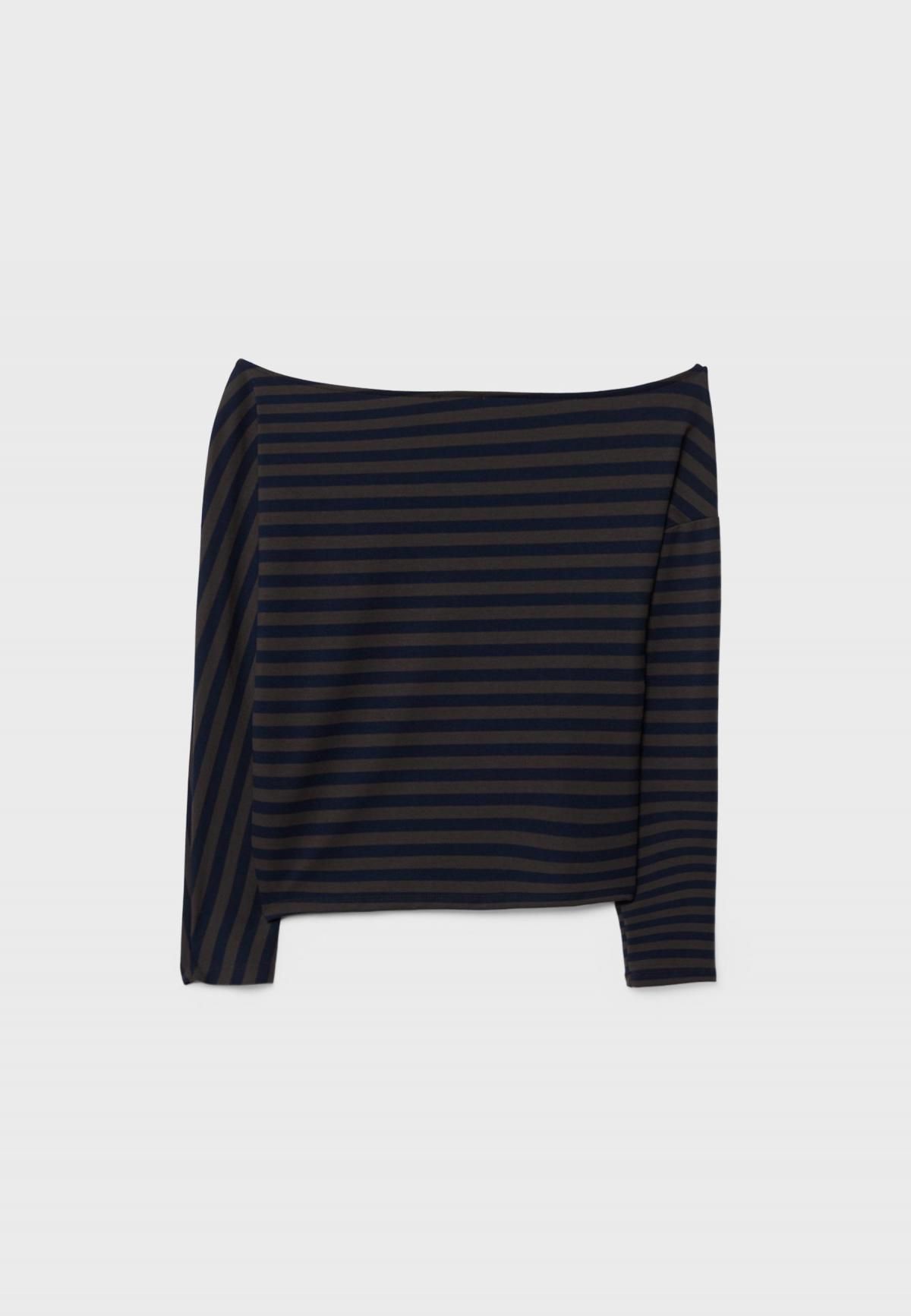 스트라디바리우스 스트라이프 보트넥 긴팔 티셔츠 7092/222 NAVY BLUE - 상세 이미지 2