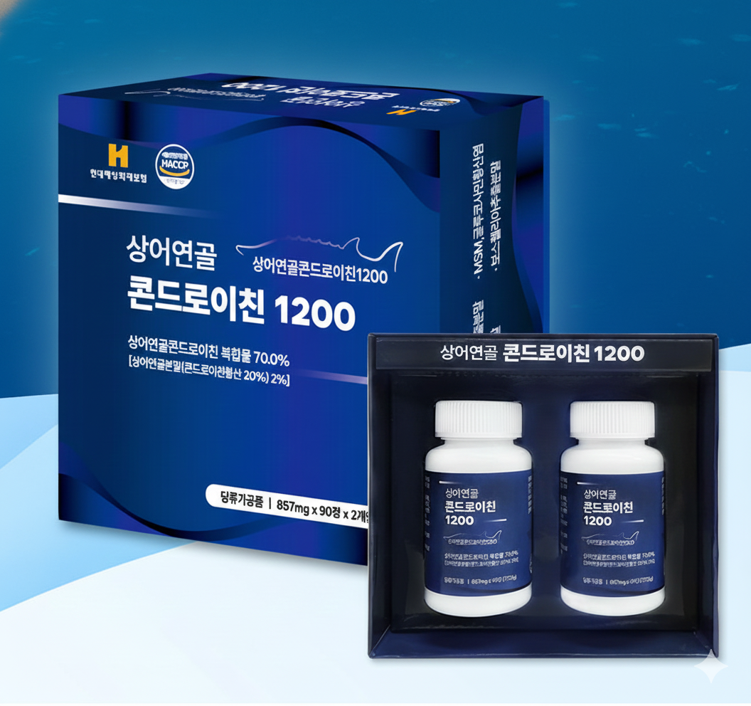 철갑상어 콘드로이친 6형 콘드로이친 90정, 2개 - 상품 이미지
