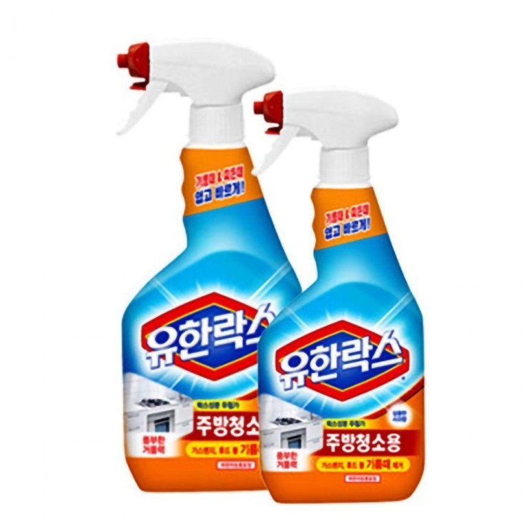 유한 락스 주방 청소용 2P 곰팡이 제거제 욕실 세제 기름때 찌든때 렌지 후드 오븐 - 상품 이미지