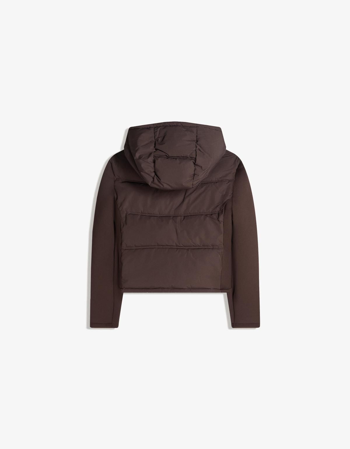 버쉬카 네오프렌 후드 집업 퀼팅 재킷 6653/200 BROWN - 상세 이미지 2