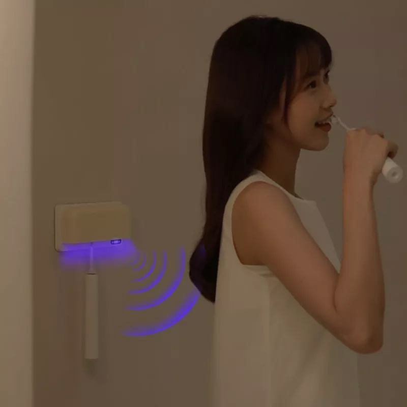 칫솔살균기 가정용 무선 온열건조 UV-C 치솔 소독기 그린 - 상세 이미지 3