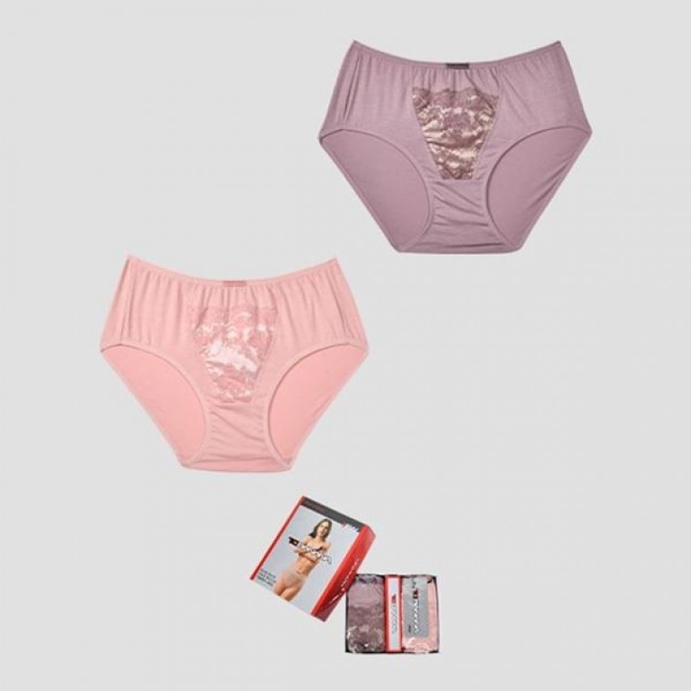 거들 레이스 포인트 0171kk 면스판 2매입 맥시 팬티 여성 삼각팬티 면스판팬티 여삼각팬티 맥시팬티 거들 - 메인 이미지