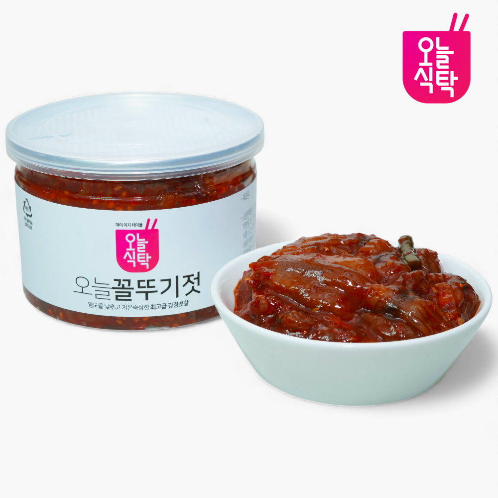 오늘식탁 강경 국내제조 꼴뚜기젓갈 호래기 젓갈 선물용 1kg / 500g - 상품 이미지