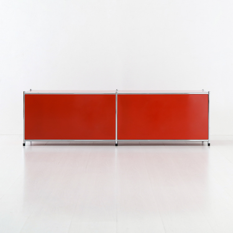 심플리 1x2 수납장 BC013 1520mmx400mmx445mm, 1단, 레드 0369.2237 이미지 8