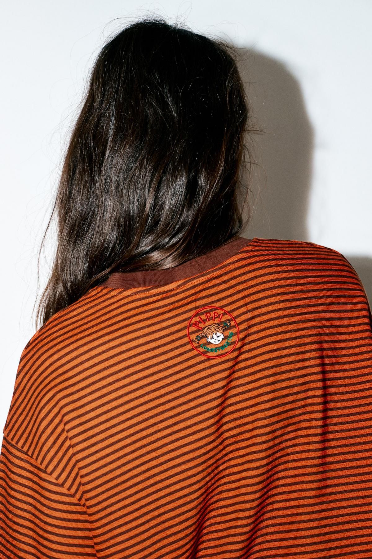 자라 키즈 스트라이프 프린트 긴팔 티셔츠 4805/820 BROWN STRIPES - 상세 이미지 4