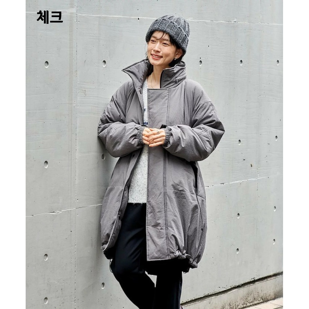 프릭스스토어 프리마 로프트 몬스터 롱 파카 여성 안솜 롱 패딩 25AW 블랙 M - 상세 이미지 4