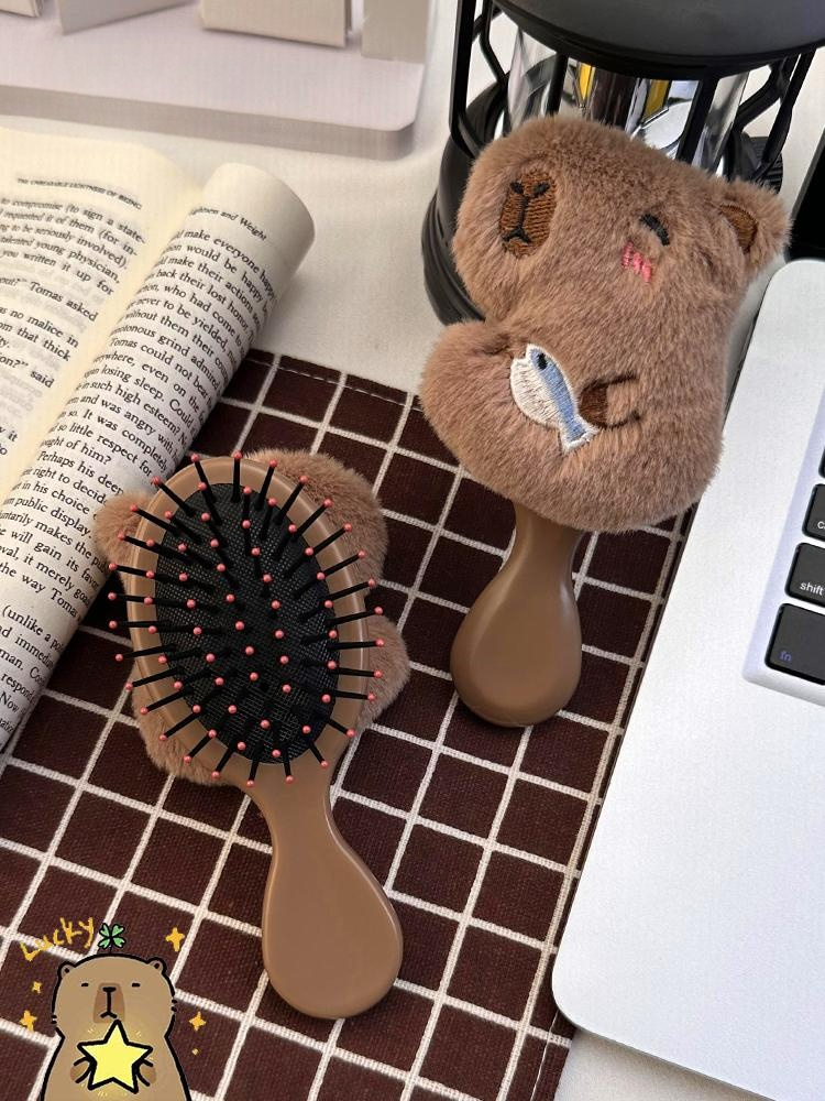 귀여운 카피바라 미니 휴대용 마사지 에어 쿠션 빗 어린 물고기 - 상세 이미지 5