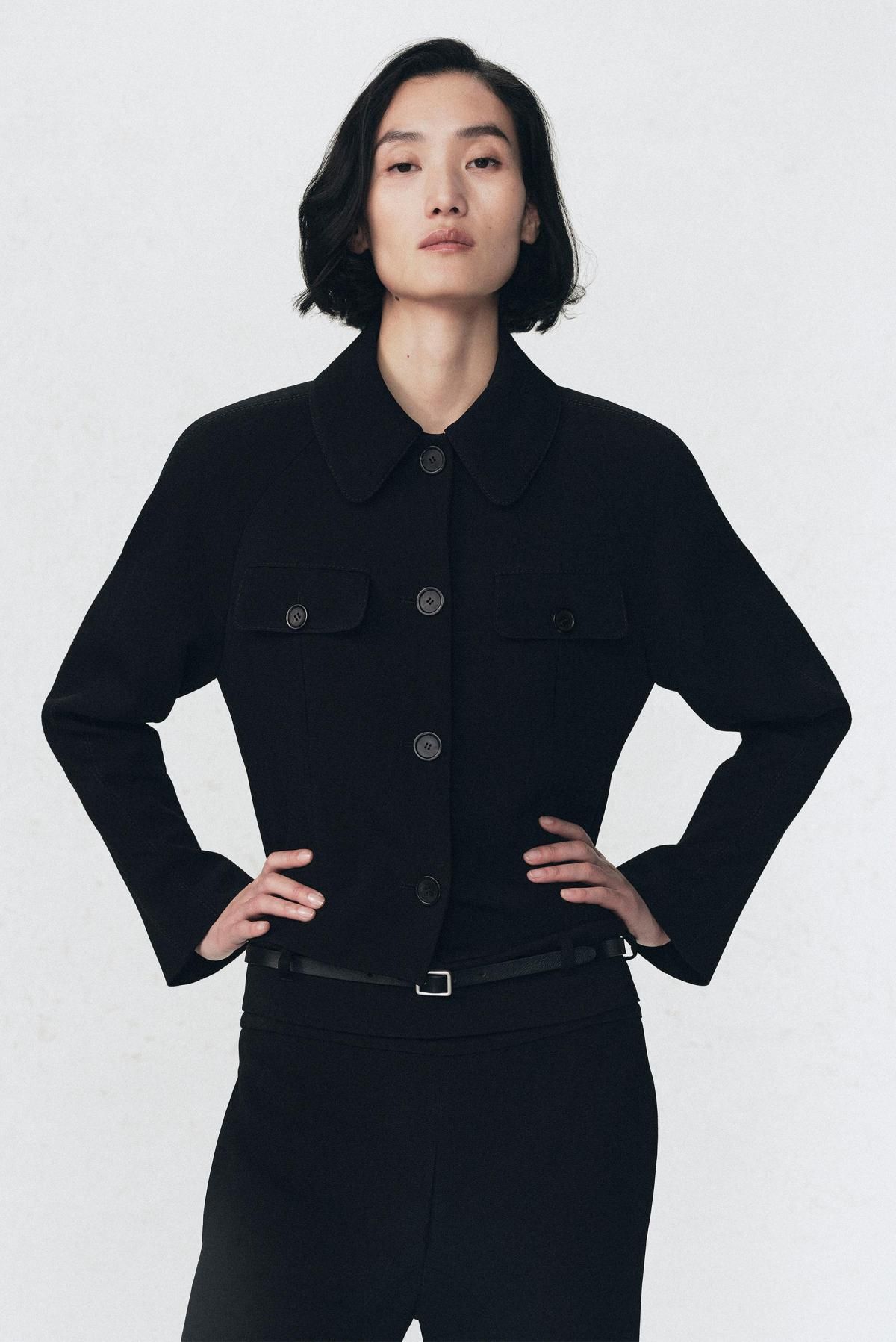 자라 숄더패드 테일러드 재킷 X 소시오츠키 9832/777 BLACK - 상세 이미지 3