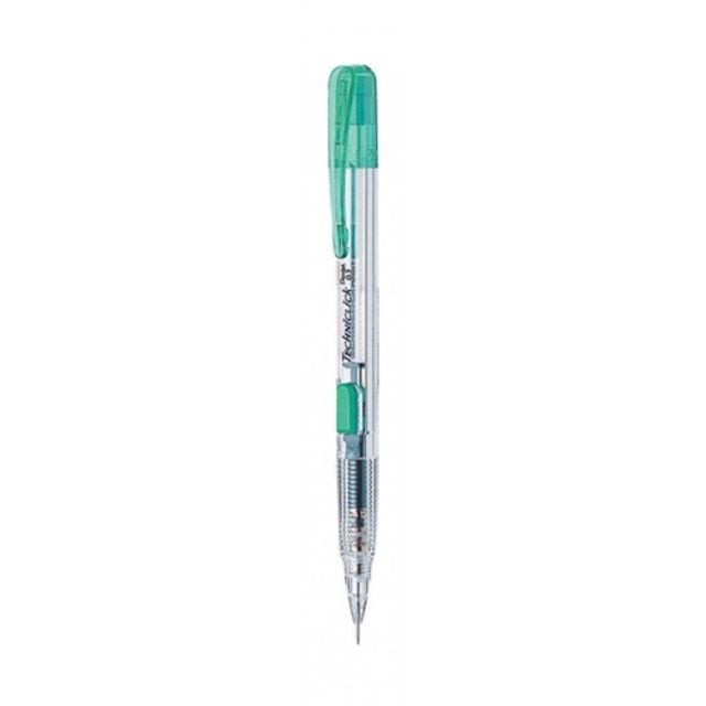 펜텔 테크닉클릭 샤프 PD105T-D 투명바디/(녹색 0.5mm) 박스(576개입) - 메인 이미지