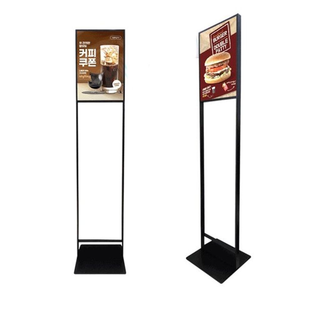 LED 슬림 입간판 광고 배너 포스터 배터리형 단면 A3 - 상품 이미지