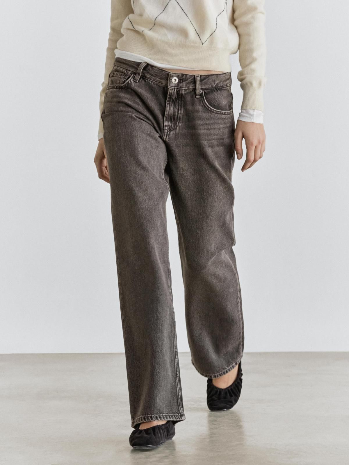 마시모두띠 빈티지 스트레이트핏 로우라이즈 청바지 5099/698 NATURAL GREY - 상품 이미지