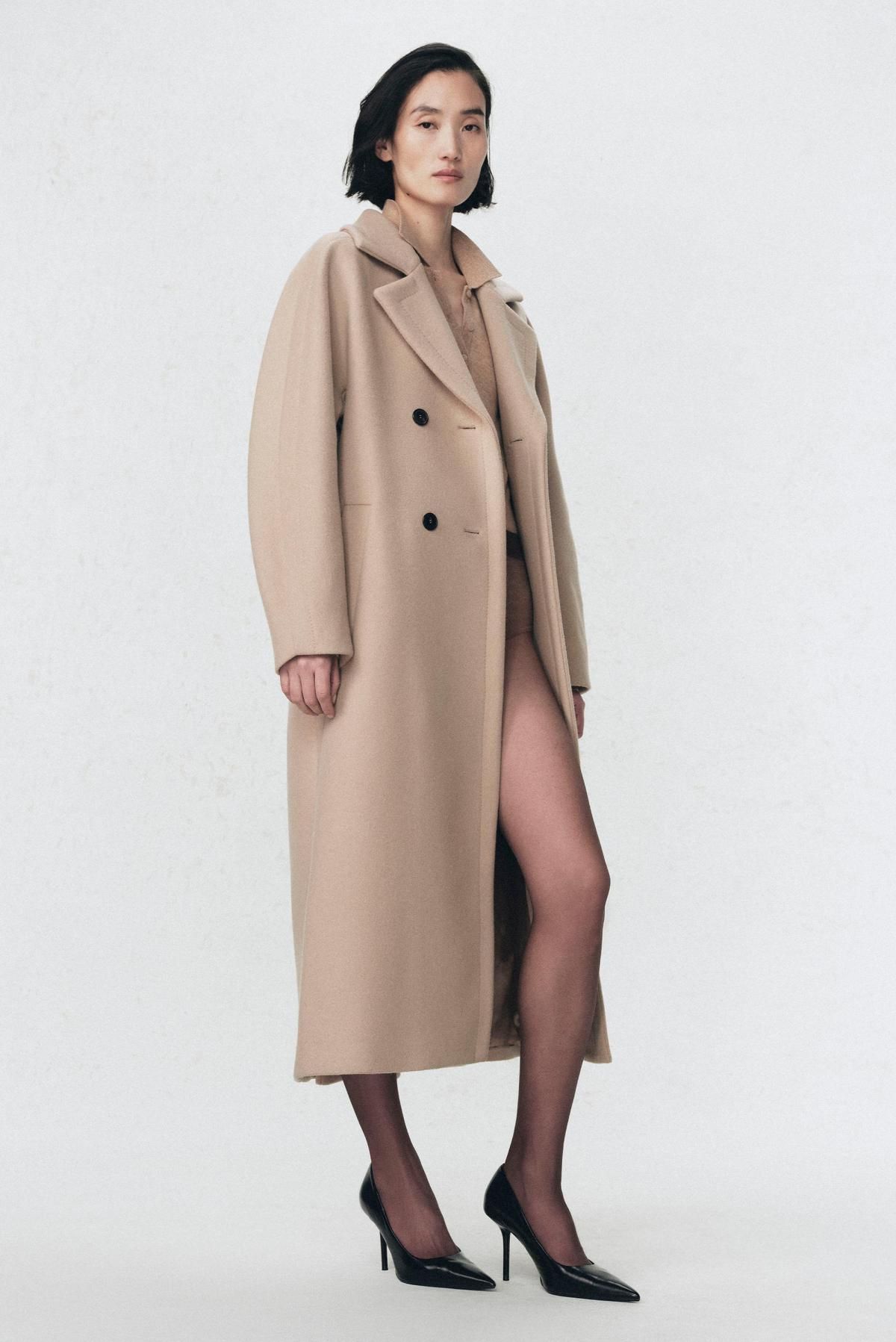 자라 울블렌드 더블 코트 X 소시오츠키 9758/956 LIGHT CAMEL - 상세 이미지 3