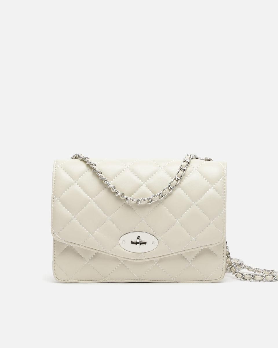 미사코 퀼팅 체인 파티 크로스백 아이보리 Chaco-4500320117014 BEIGE - 메인 이미지