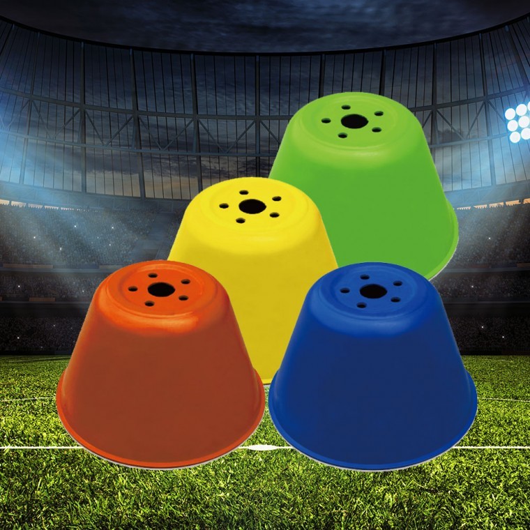 화분콘 7cm/스텝레더 어린이 유아 축구교실 배우기 학원 풋살매칭 라바콘 칼라콘 반환점 레슨 훈련용품 - 메인 이미지