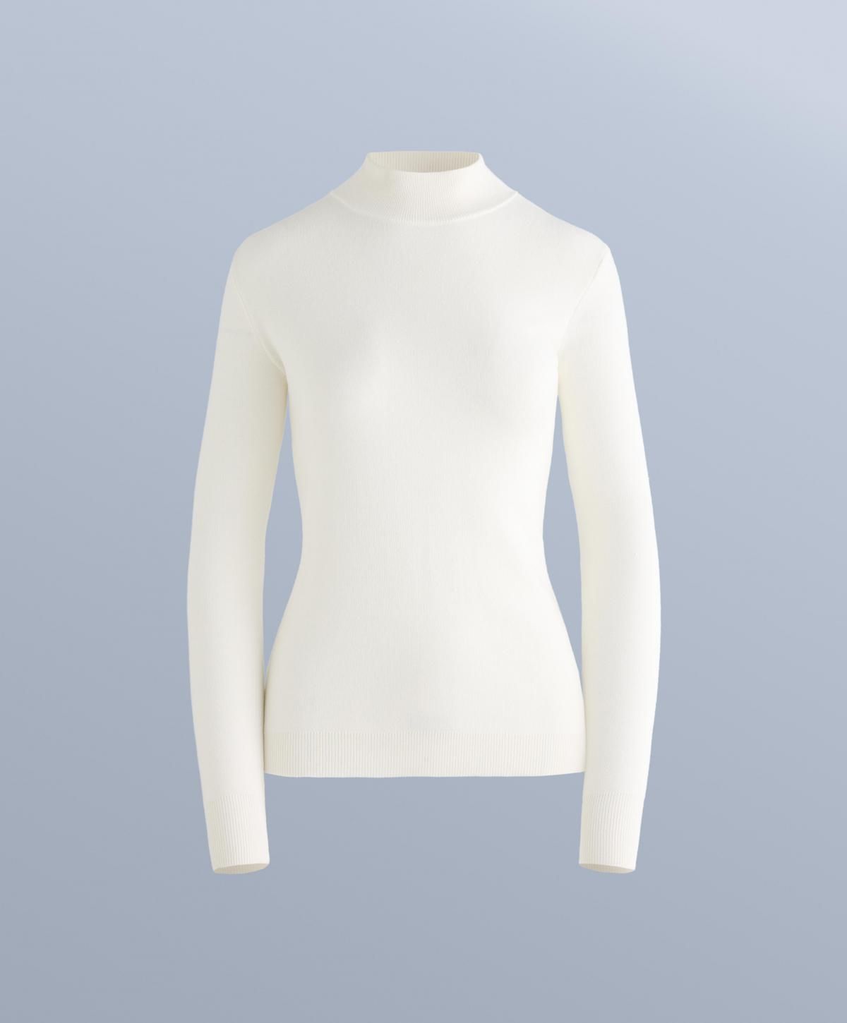 오이쇼 캐시미어 하이넥 써멀 베이스레이어 티셔츠 3835/795 WHITE - 상품 이미지