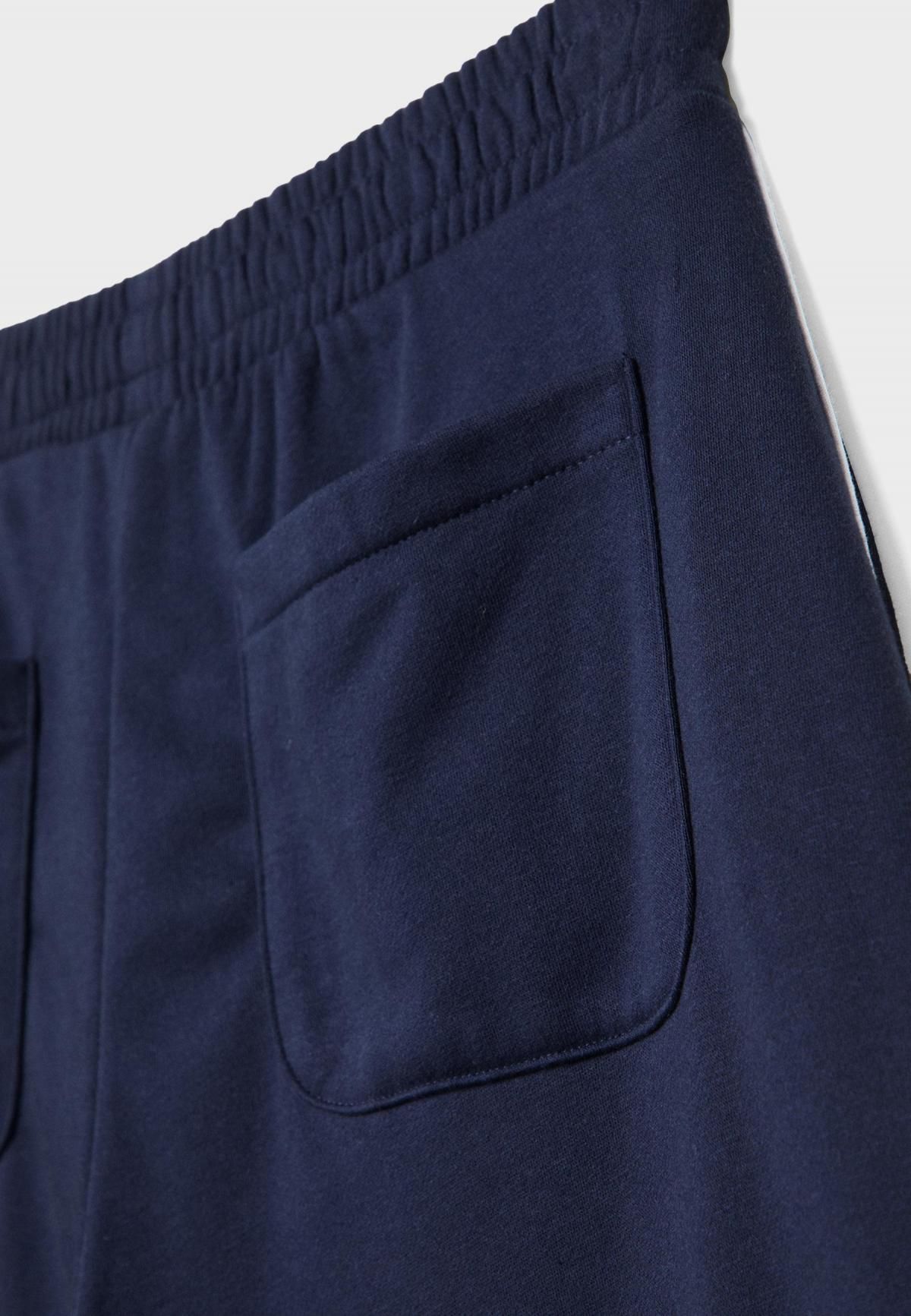 스트라디바리우스 와이드핏 플러시 와이드 팬츠 배색 파이핑 디테일 8305/100 - 상세 이미지 4