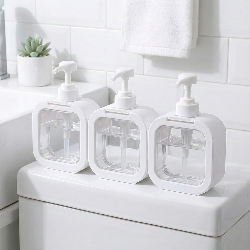 샴푸 디스펜서 1+1 욕실 샴푸통 주방 세제통 리필 공병 300ml 500ml 이미지 6