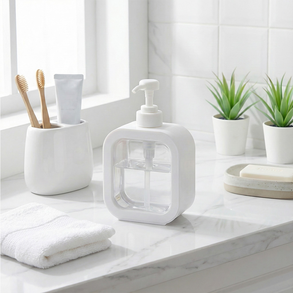 샴푸 디스펜서 1+1 욕실 샴푸통 주방 세제통 리필 공병 300ml 500ml 이미지 7