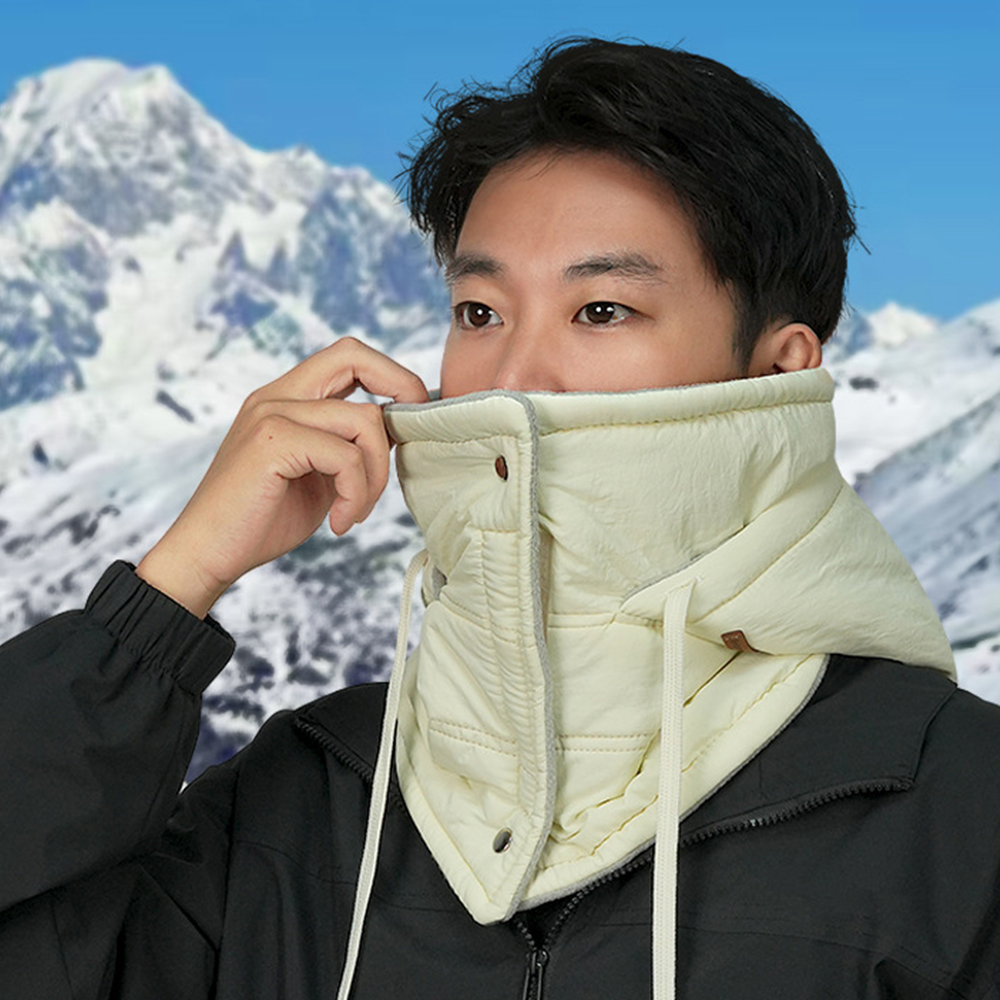 겨울 테니스 운동 기모 마스크 바라클라바 경량패딩 후드 넥워머 일체형 방한용품 - 상세 이미지 5