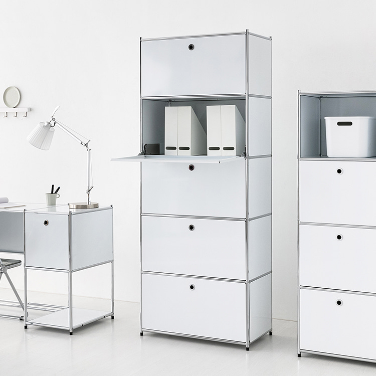 모듈가구 심플리 5단 수납장 BC101 77x40x196, 5단, 퓨어화이트 4792.7403