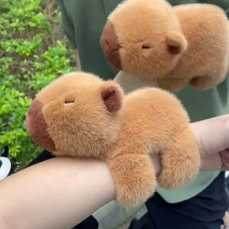 카피바라 인형 커튼 끈 귀여운 물총 팔찌 여자 생일 선물 대형 애착 거북이 카피바라 2개 세트 - 상세 이미지 5